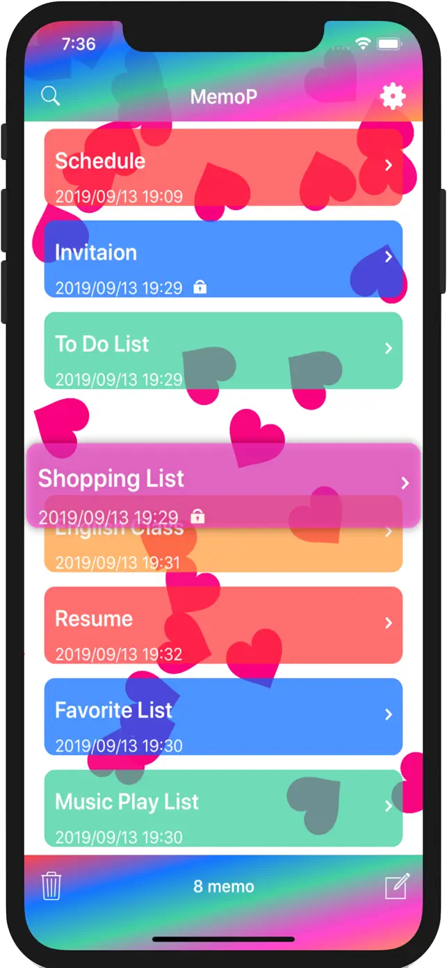 MemoP screenshot #1 for iPhone