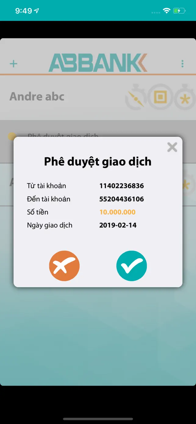 ABBank SoftOTP screenshot #5 for iPhone