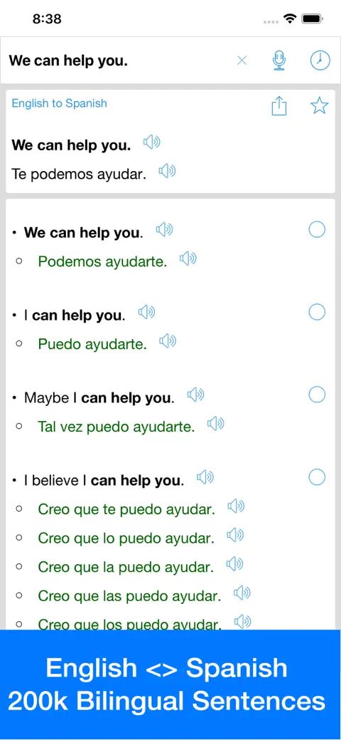 Spanish Translator Offline screenshot 1
