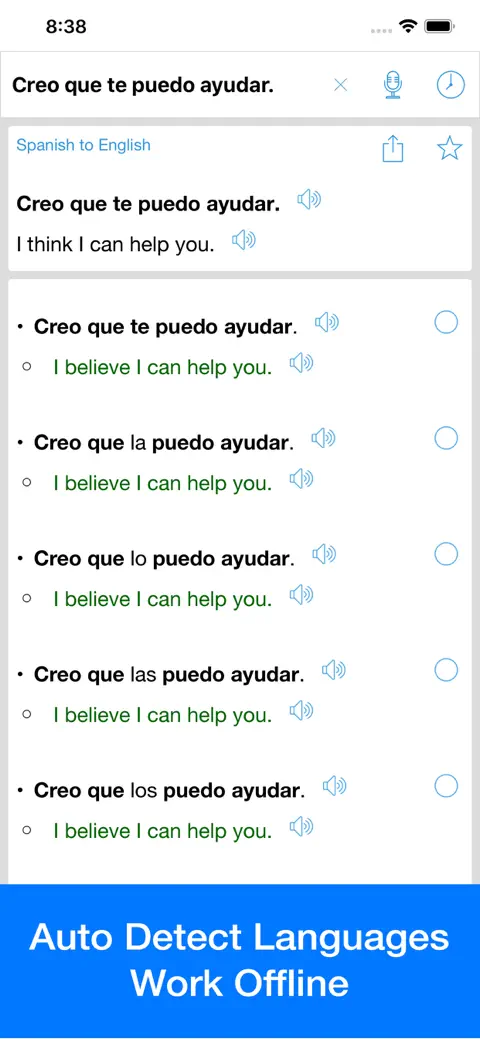 Spanish Translator Offline screenshot 2