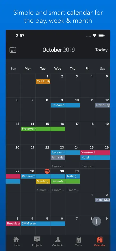 Task Office: to-do, calendar screenshot 2