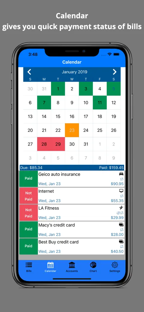Bills Organizer & Reminder screenshot 2