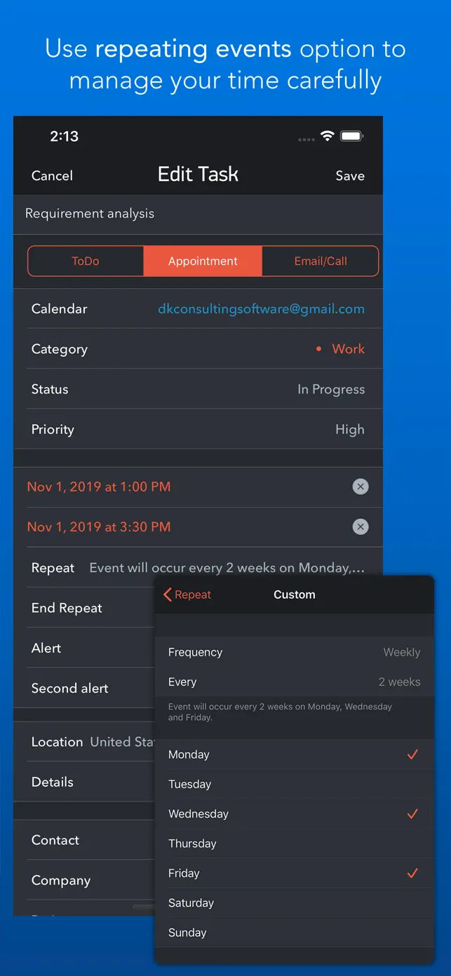 Task Office: to-do, calendar screenshot #11 for iPhone