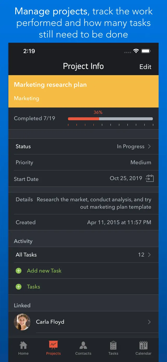 Task Office: to-do, calendar screenshot #7 for iPhone