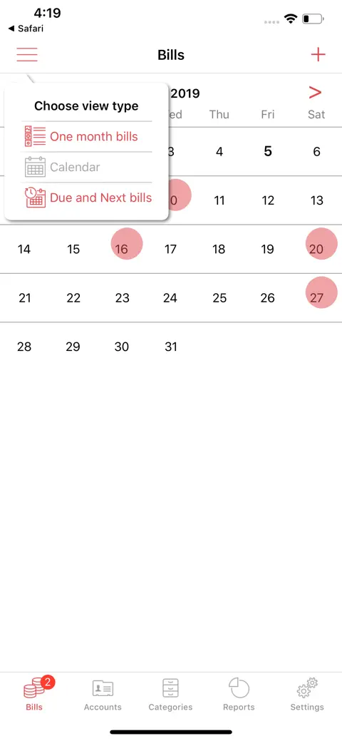 Bills Manager screenshot 3