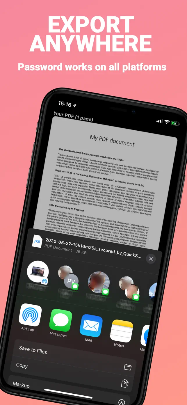 PDF Secure screenshot #3 for iPhone
