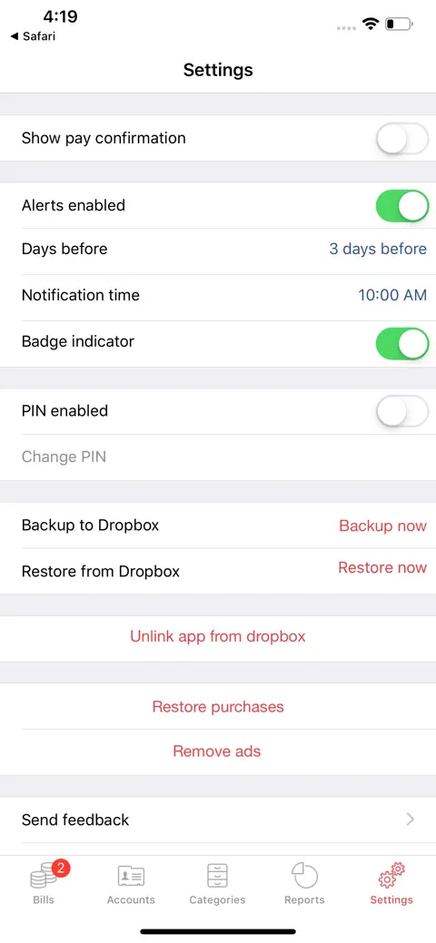 Bills Manager screenshot 5