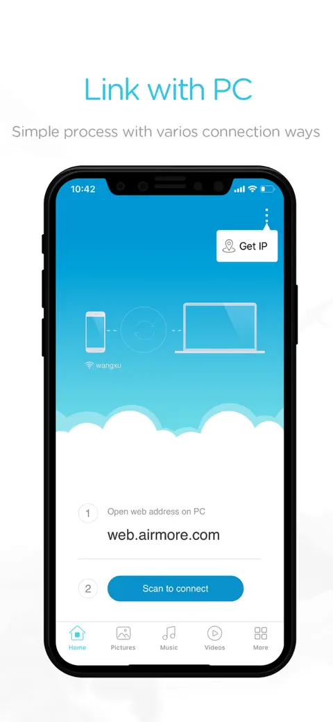 AirMore - Connect with PC screenshot 1
