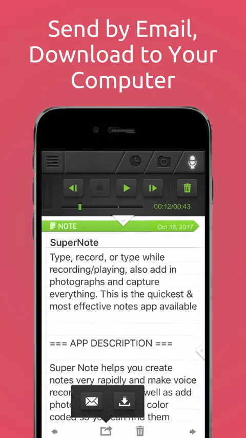 SuperNote Notes Recorder+Photo screenshot 4