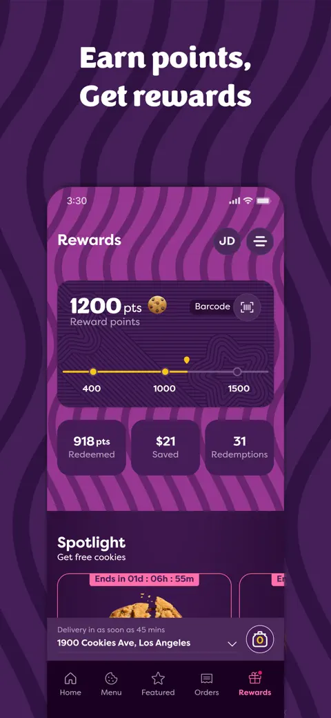 Insomnia Cookies screenshot 1