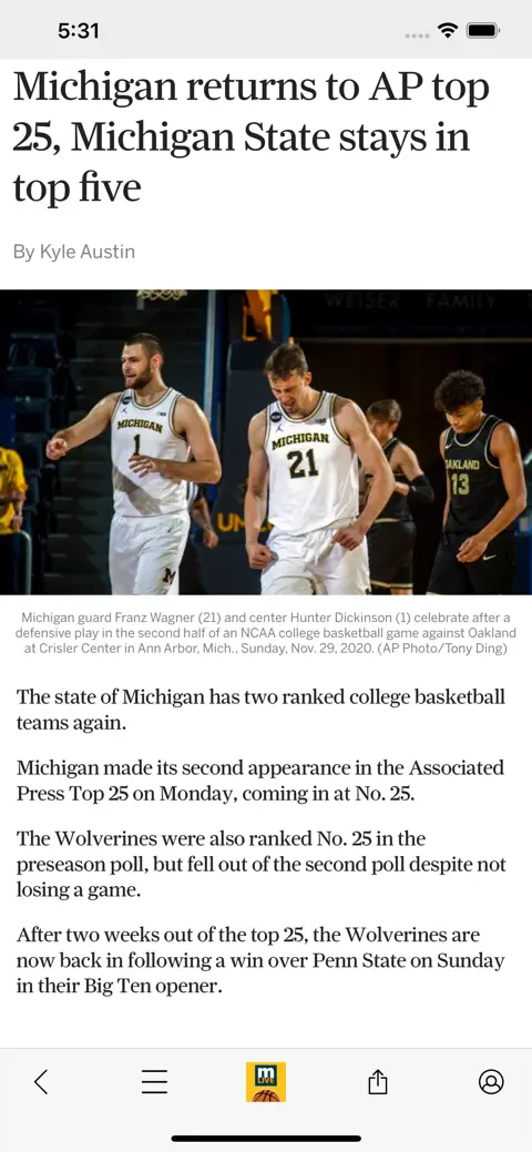 Wolverines Basketball News screenshot 3