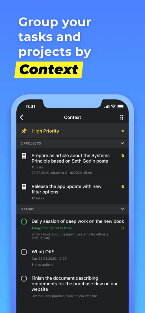 Chaos Control™: GTD Task List screenshot 6
