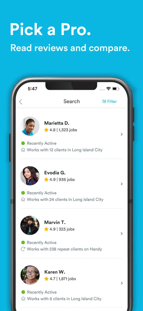 Handy.com screenshot 4