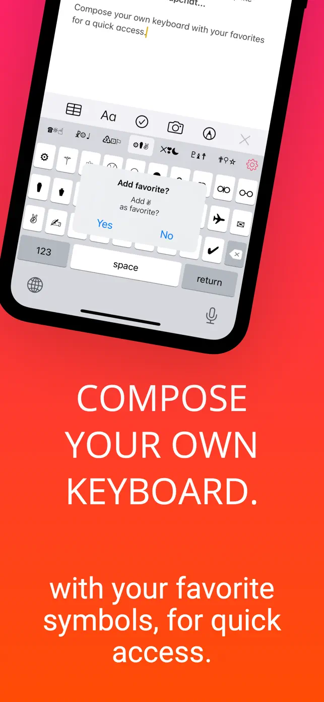 Symbol Keyboard+ screenshot #6 for iPhone