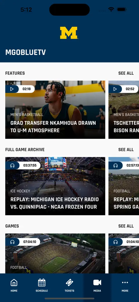 Michigan Athletics screenshot 4