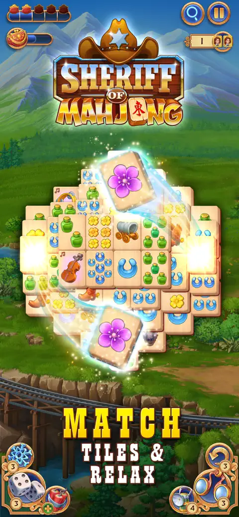 Sheriff of Mahjong: Tile Games screenshot 1
