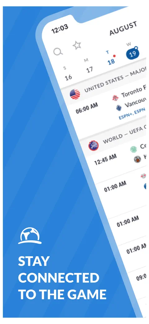 Live Soccer TV: Scores & Stats screenshot 1