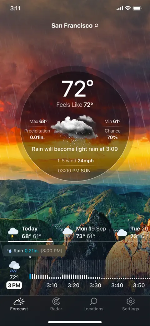 Weather Live° - Local Forecast screenshot 1