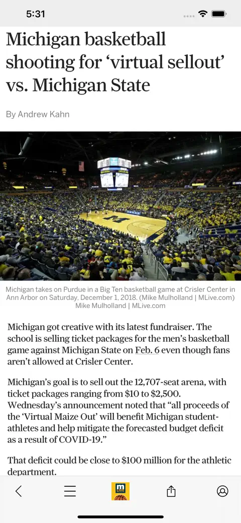 Wolverines Basketball News screenshot 2