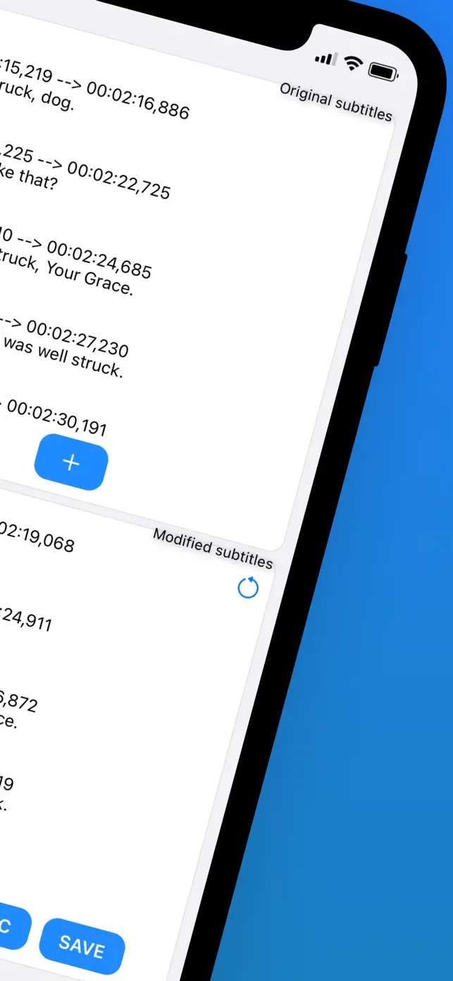 SubShifter - Fix subtitles SRT screenshot #2 for iPhone
