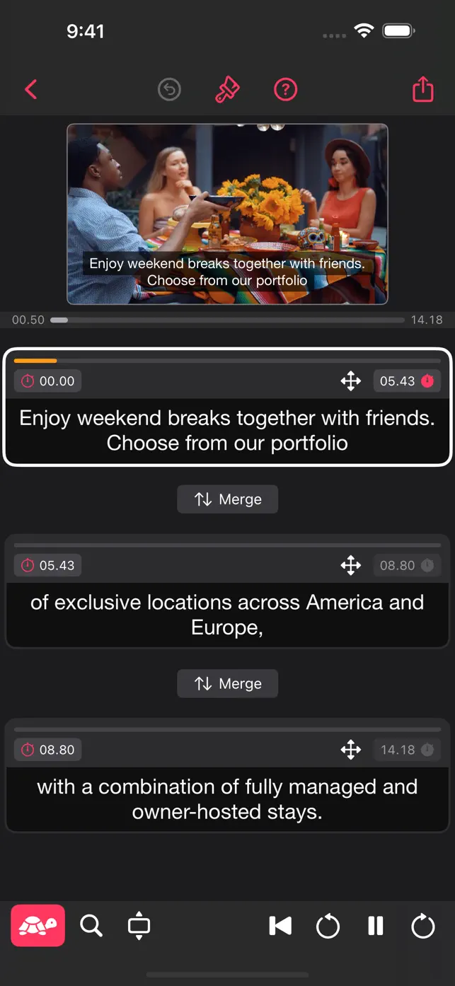 Captionista: Video Subtitles screenshot #2 for iPhone