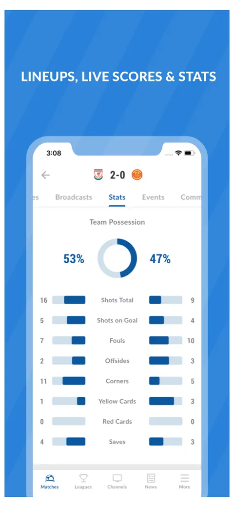Live Soccer TV: Scores & Stats screenshot 6