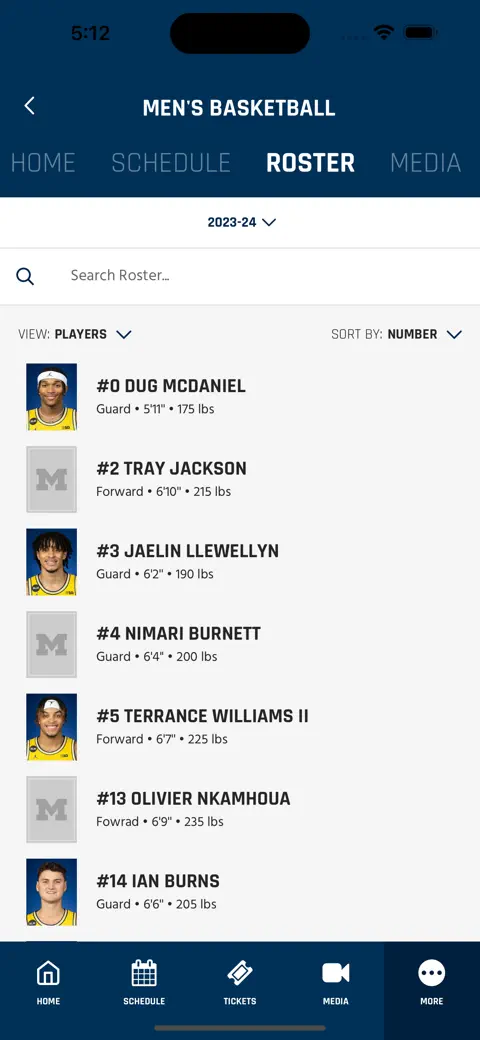 Michigan Athletics screenshot 6