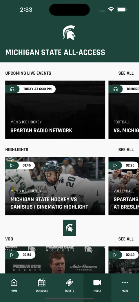 Michigan State Athletics screenshot 4