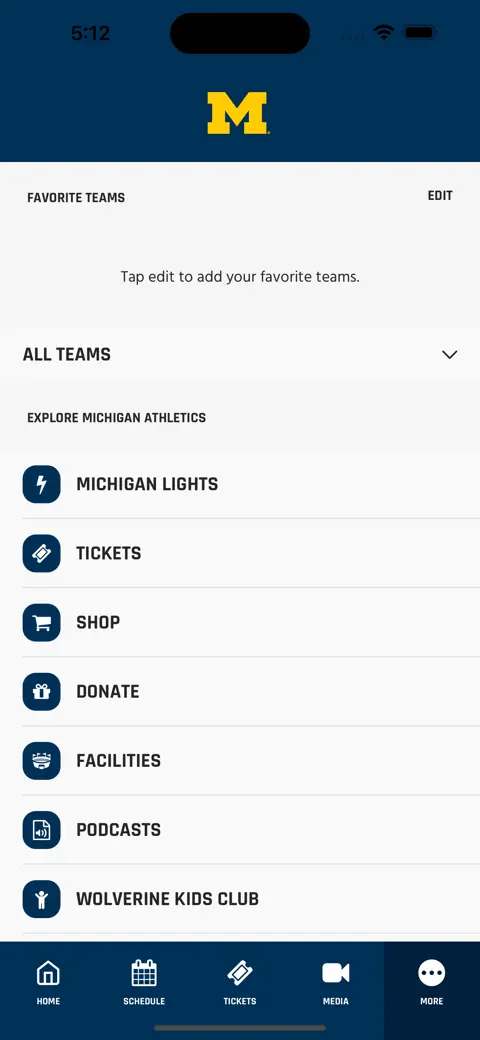 Michigan Athletics screenshot 5