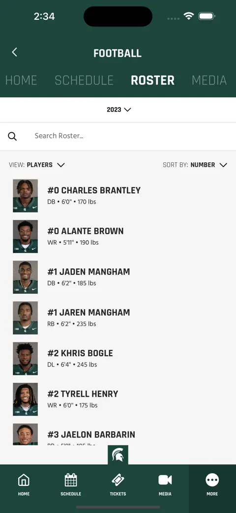 Michigan State Athletics screenshot 6
