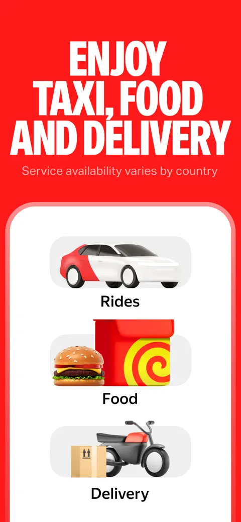 Yango: taxi, food, delivery screenshot 2