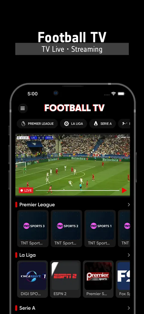 Football TV Live - Streaming screenshot 1