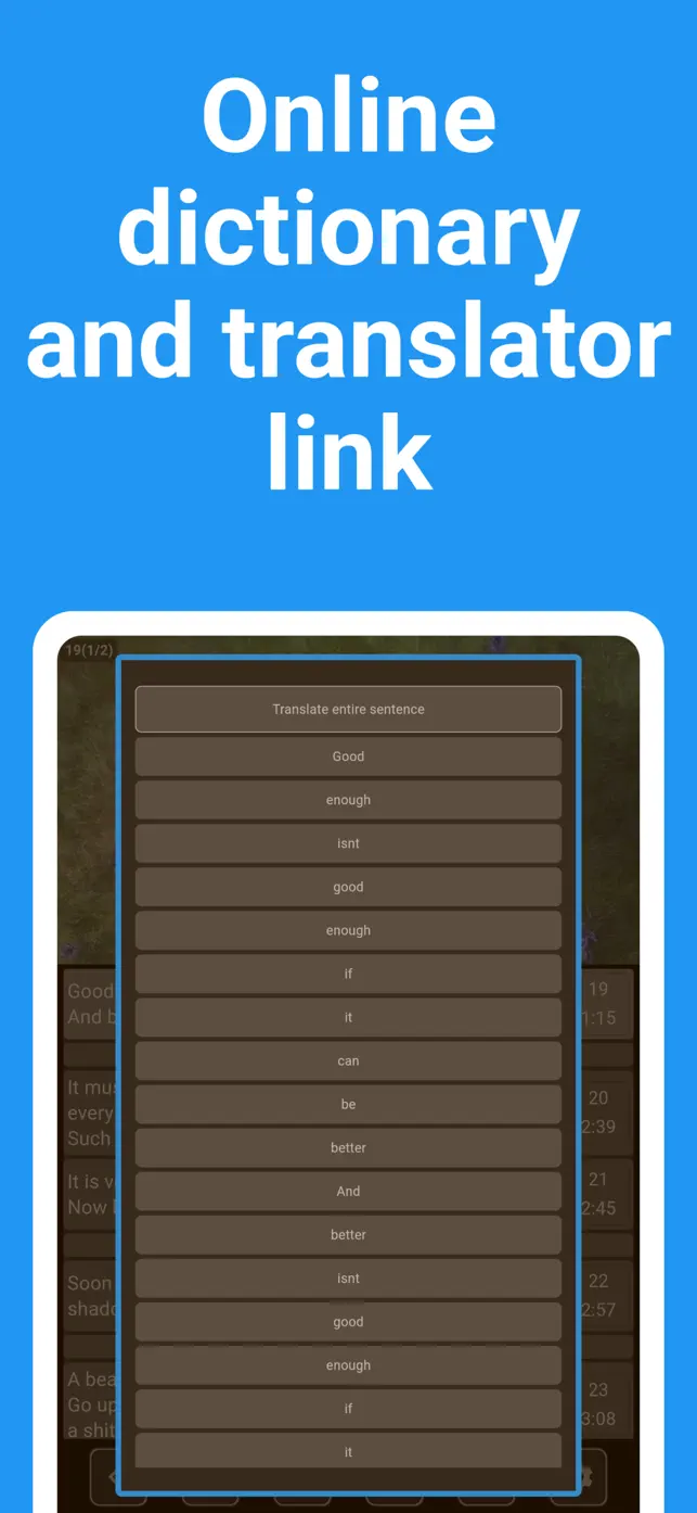 Shadowing Player: Languages screenshot #9 for iPhone