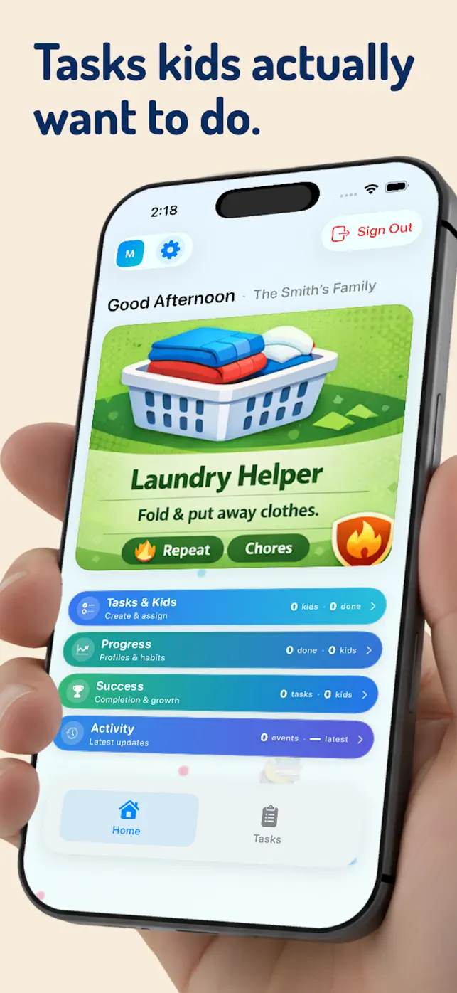 KidFocus: Family Task Manager screenshot #2 for iPhone