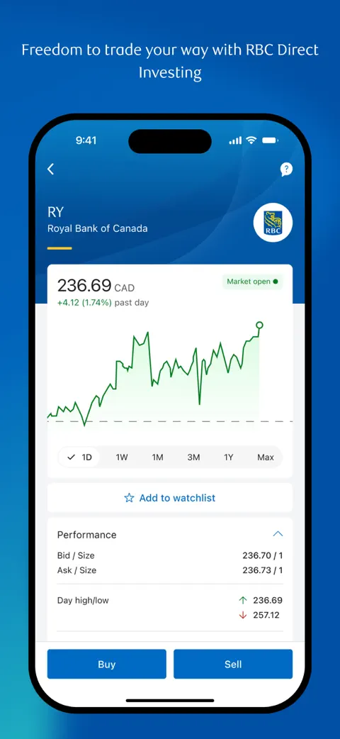 RBC Mobile screenshot 2