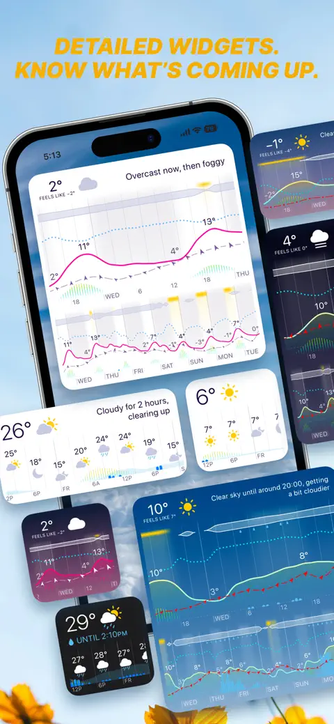 Weathergraph weather widget screenshot 2