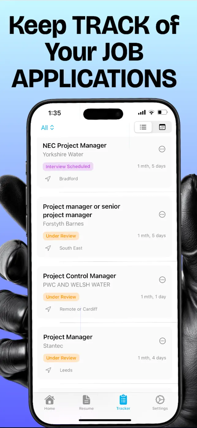 NextRole: Job Tracker App screenshot #1 for iPhone