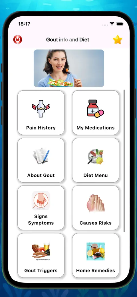 Gout Diet - Acid Uric Table screenshot 1