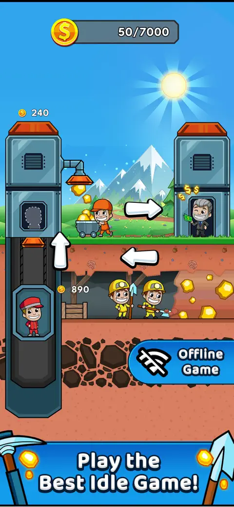 Idle Miner Tycoon: Gold digger screenshot 1