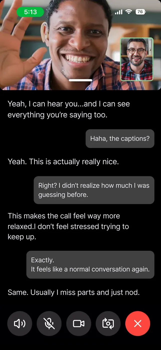 InnoCaption Video Calls screenshot #2 for iPhone