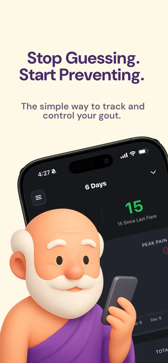 Gout Guru: Flare Tracker screenshot #1 for iPhone