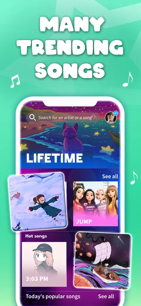 Magic Dream Tiles: Piano Game screenshot 4