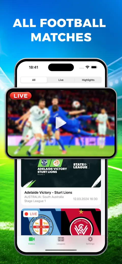 Live Football TV. Soccer Score screenshot 1