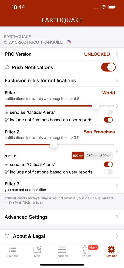 Earthquake - alerts and map screenshot 6