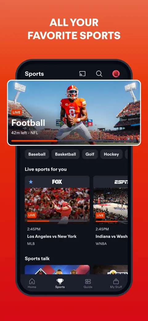 Fubo: Watch Live TV & Sports screenshot 2