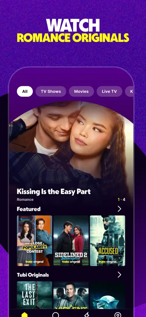 Tubi: Movies & Live TV screenshot 1
