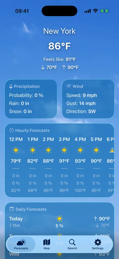 Weather + screenshot 1