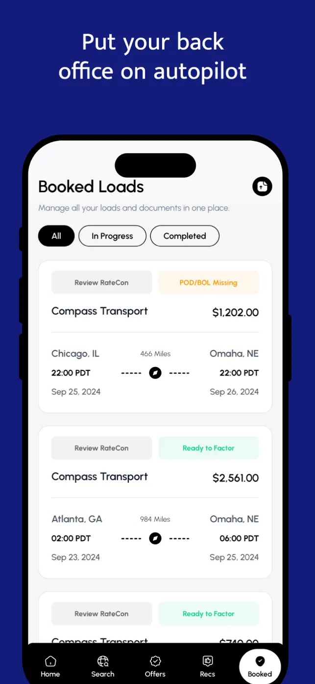 TrueNorth Trucking Load Board screenshot #5 for iPhone