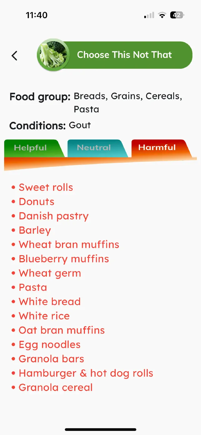 Gout + screenshot #9 for iPhone