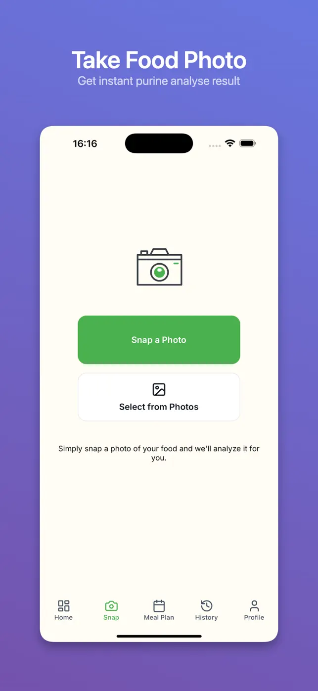 Gout Snap AI: Purine tracker screenshot #4 for iPhone